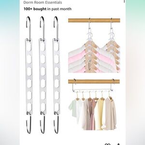 Silver Space-Saving Hanger Organizer
